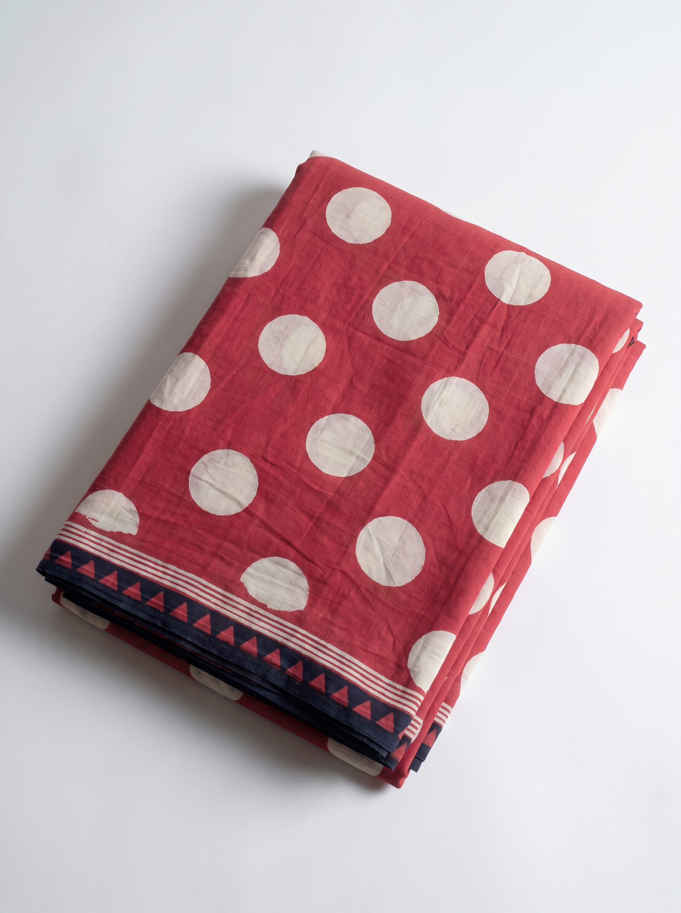 Mul Modal Cotton Crimson Printed Dailywear Saree - Image 5