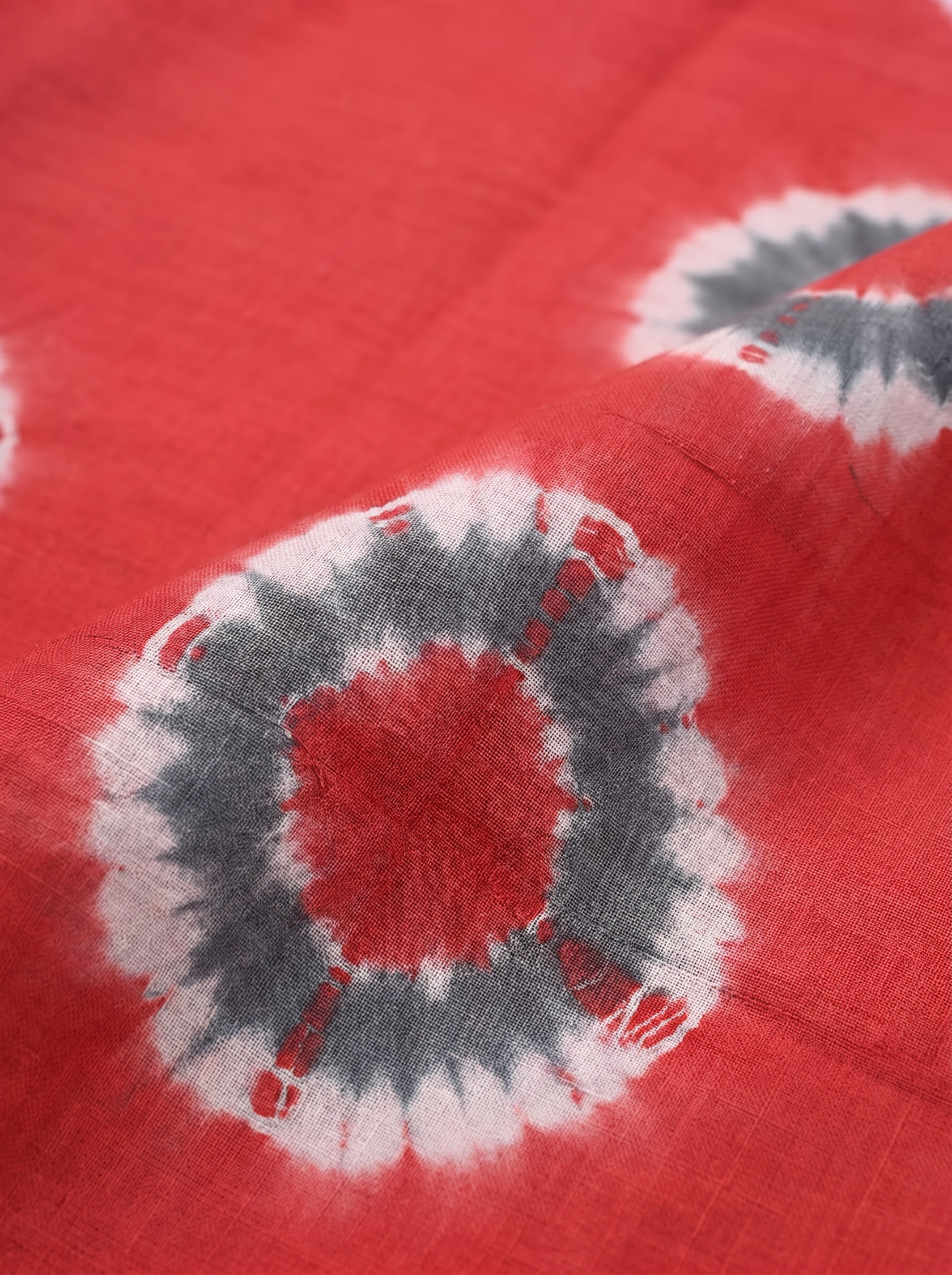 Pure Mulmul Cotton Saree | Crimson Handblock Print | Summer & Office Wear | With Blouse | Design 3 image 5