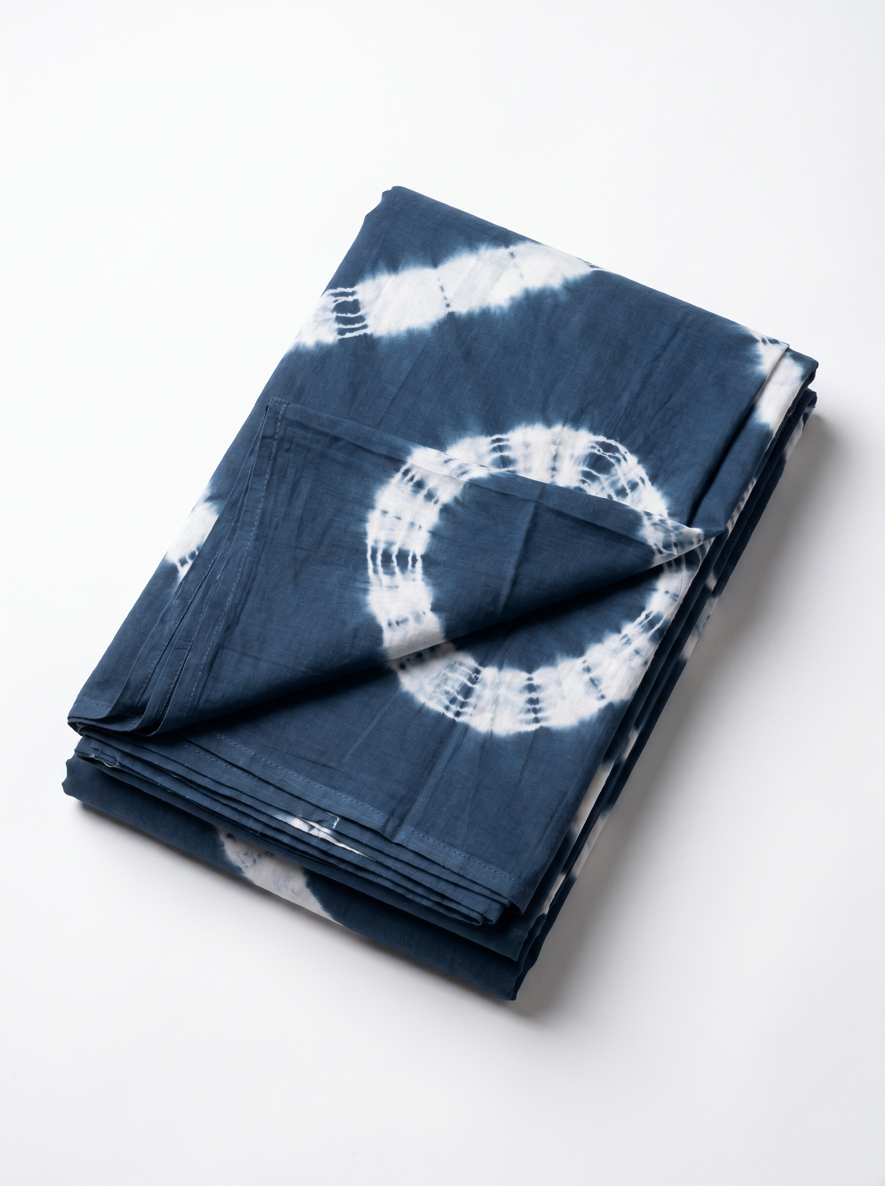 Pure Mulmul Cotton Saree | Ink Blue Handblock Print | Summer & Office Wear | With Blouse | Design 4 image 5
