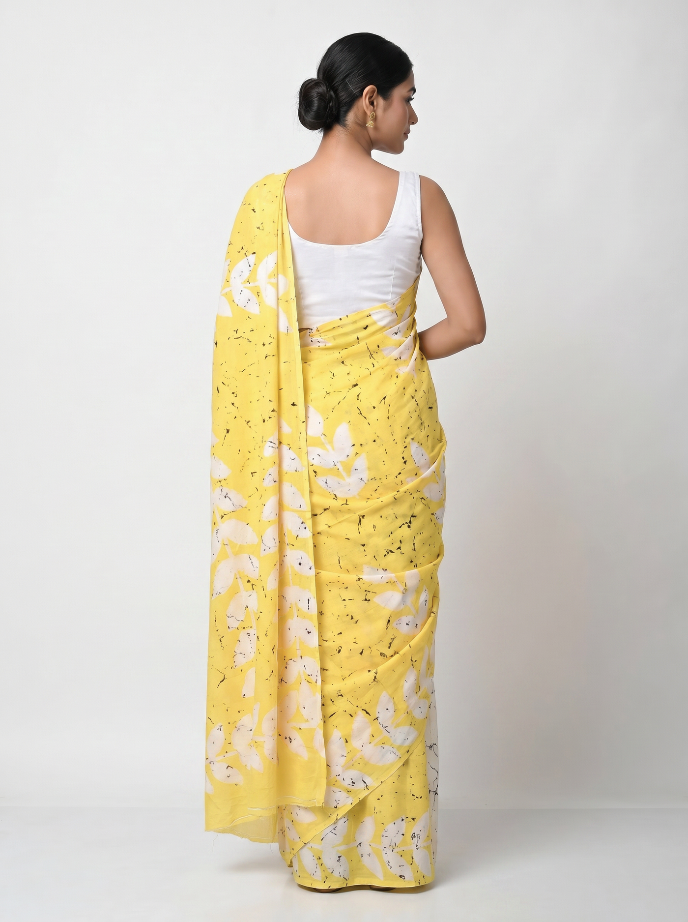 Pure Mulmul Cotton Saree | Golden Woven Golden Zari | Festive Wear | With Blouse | Design 2 image 3