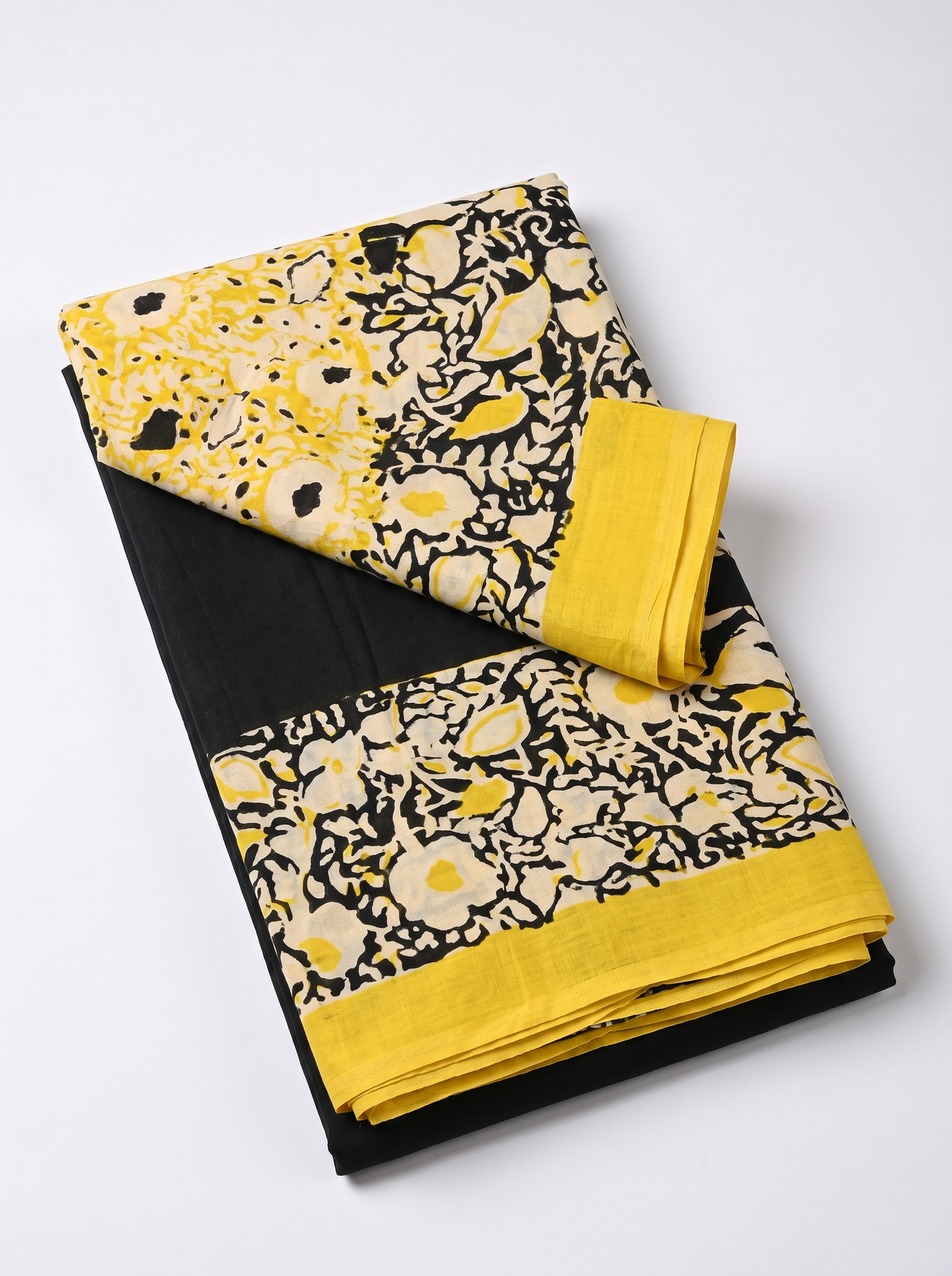 Pure Mulmul Cotton Saree | Golden Woven Golden Zari | Festive Wear | With Blouse | Design 3 image 5
