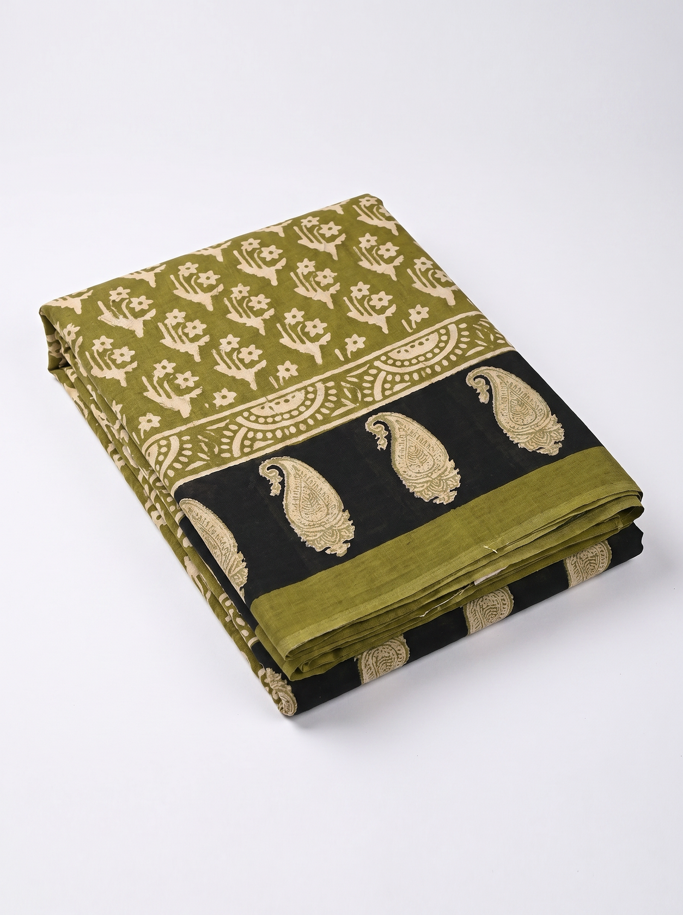 Pure Mulmul Cotton Saree | Burnt Orange + Golden + Ochre + Black Woven Golden Zari | Festive Wear | With Blouse image 5